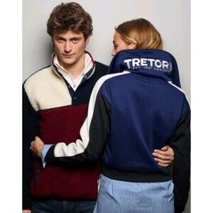 Tretorn Sweden Color Block LOGO Mock Neck Collar Neoprene RARE Sz Medium